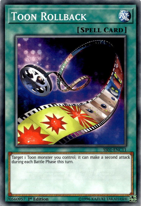 Yugioh Toon Rollback SS01-ENC11 Speed Duel Common 1st Edition VLP/NM