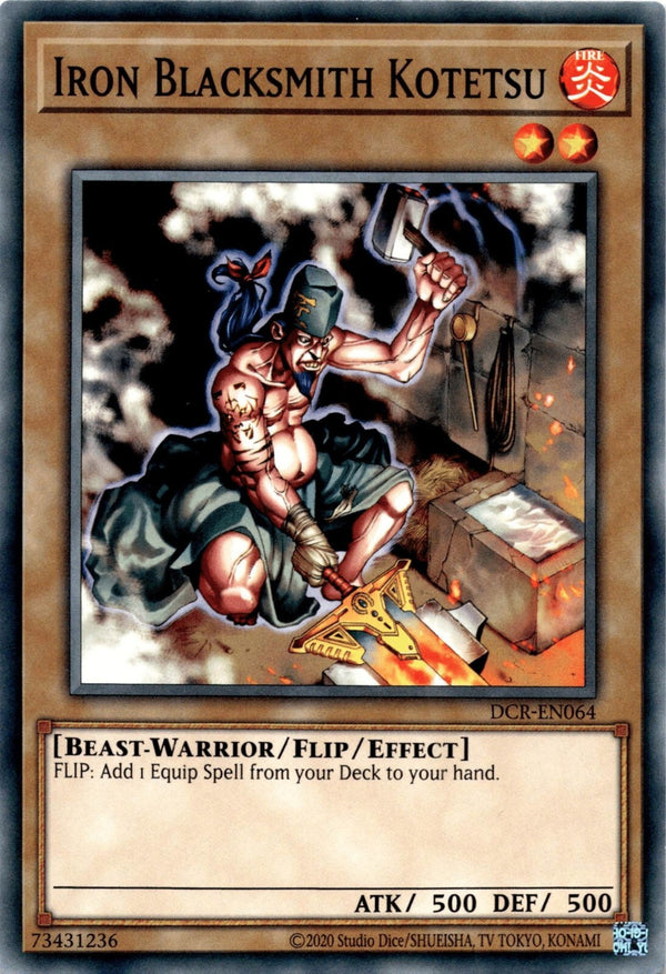 Yugioh Iron Blacksmith Kotetsu DCR-EN064 Common Unlimited Edition NM