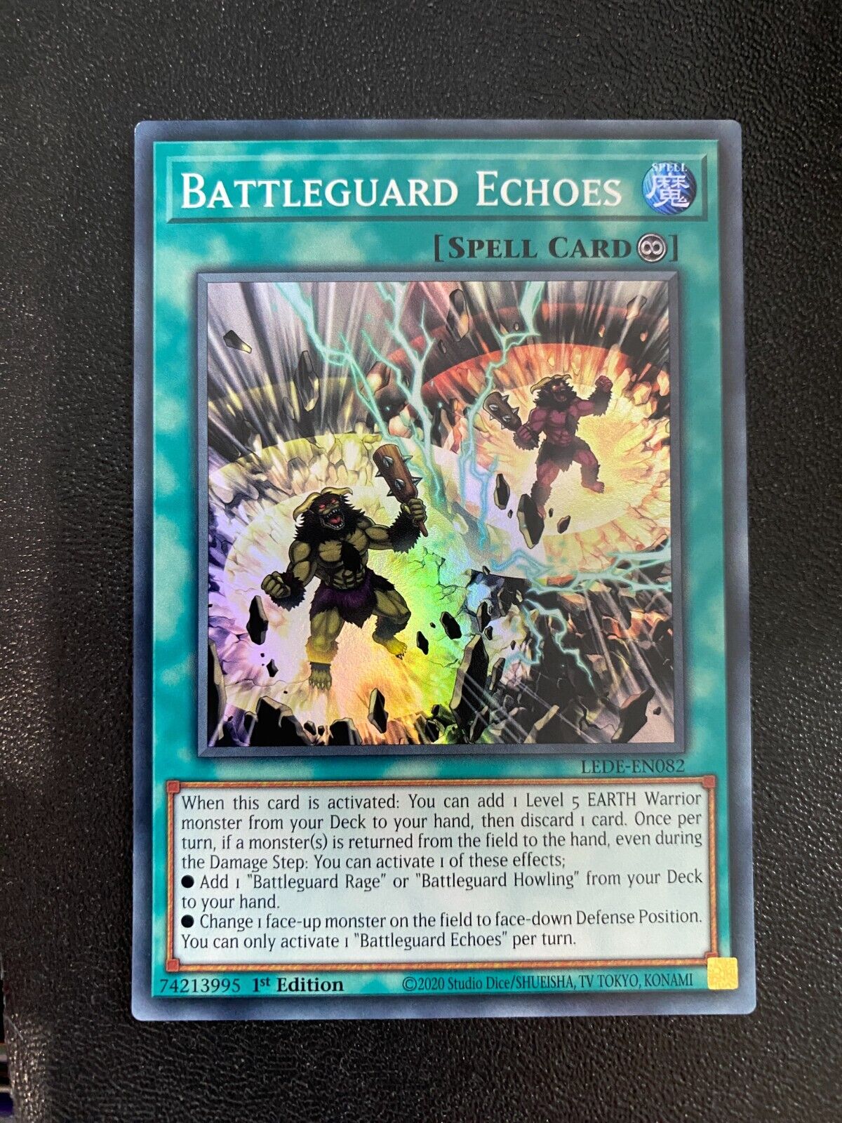 Yugioh Battleguard Echoes LEDE-EN082 Super Rare 1st Edition NM