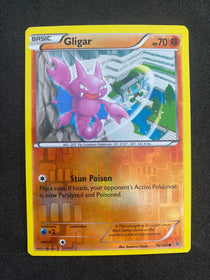 Pokemon Gligar 36/106 Flashfire Reverse Holo MP-LP