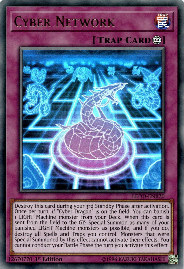 Yugioh Cyber Network LEDD-ENB20 Ultra Rare 1st Edition NM