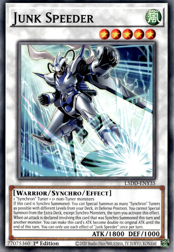 Yugioh Junk Speeder L5DD-ENY35 Common 1st Edition NM