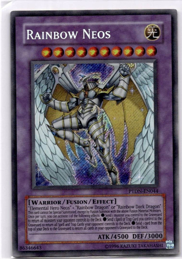 Yugioh Rainbow Neos PTDN-EN044 Secret Rare Unlimited Edition MP