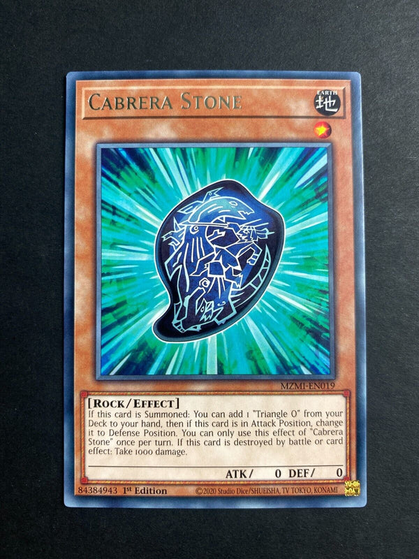 Yugioh Cabrera Stone MZMI-EN019 Rare 1st Edition NM