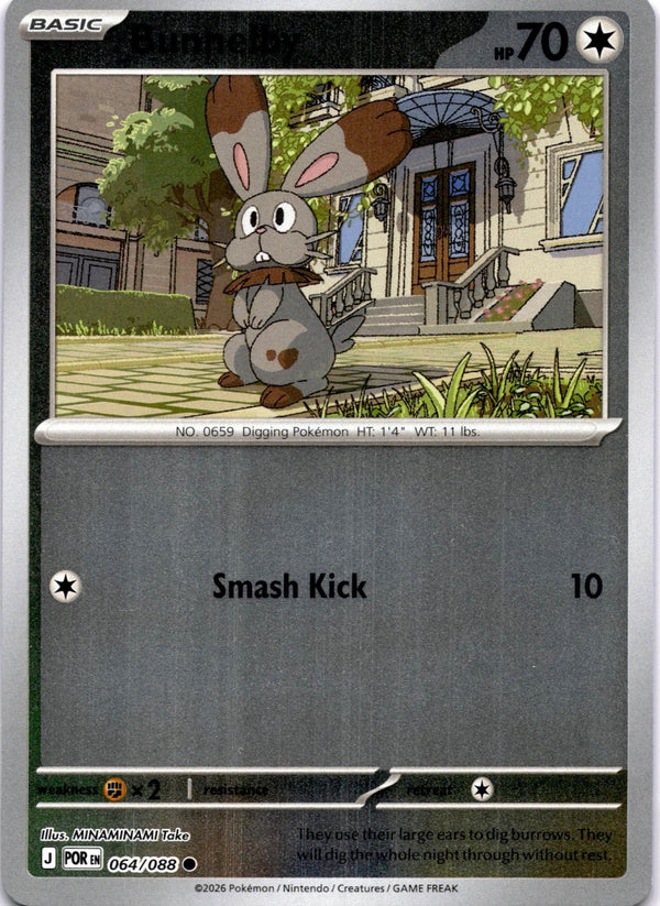 Pokemon Bunnelby 064/088 Perfect Order Reverse Holo NM