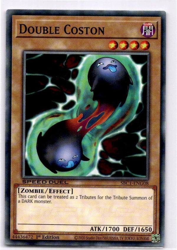 Yugioh Double Coston SBC1-ENG08 Common 1st Edition NM