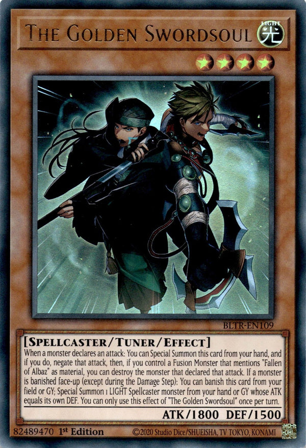 Yugioh The Golden Swordsoul BLTR-EN109 Ultra Rare 1st Edition NM