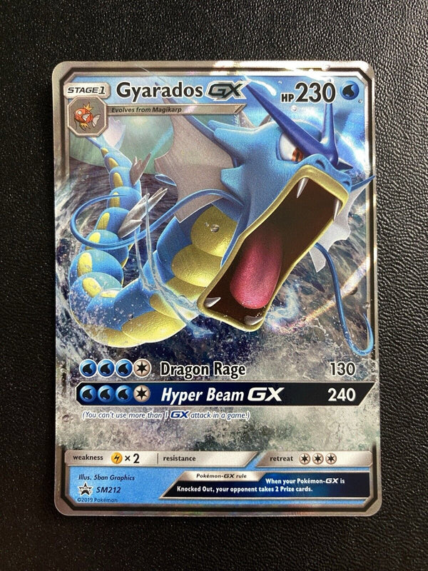 Pokemon Gyarados GX SM212 Black Star Promos Full Art Holo VLP/N
