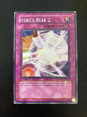 Yugioh Hero's Rule 2 DP06-EN025 Rare 1st Edition HP