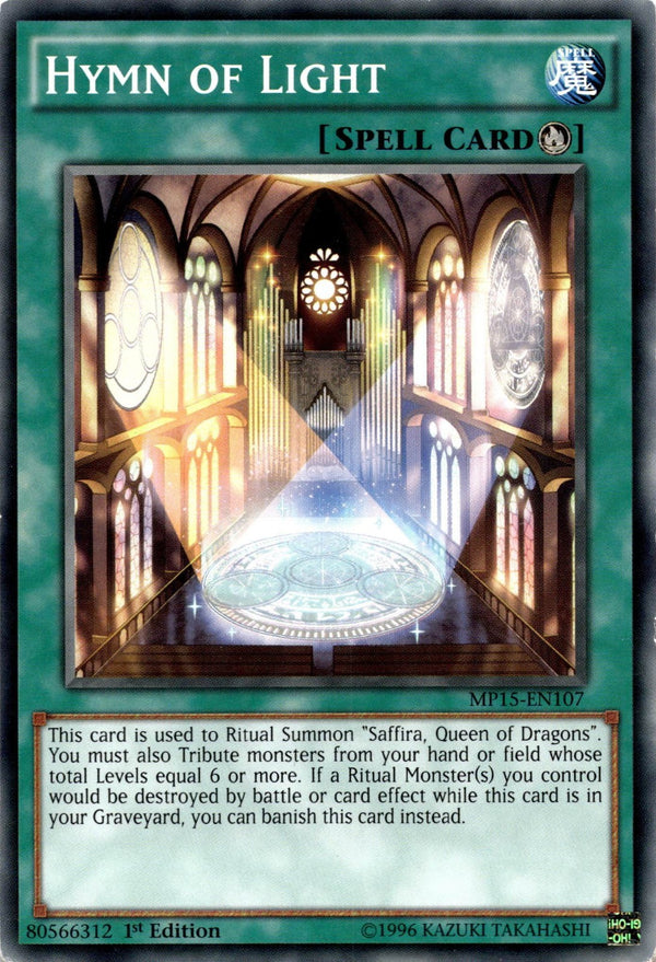 Yugioh Hymn of Light MP15-EN107 Common 1st Edition MP