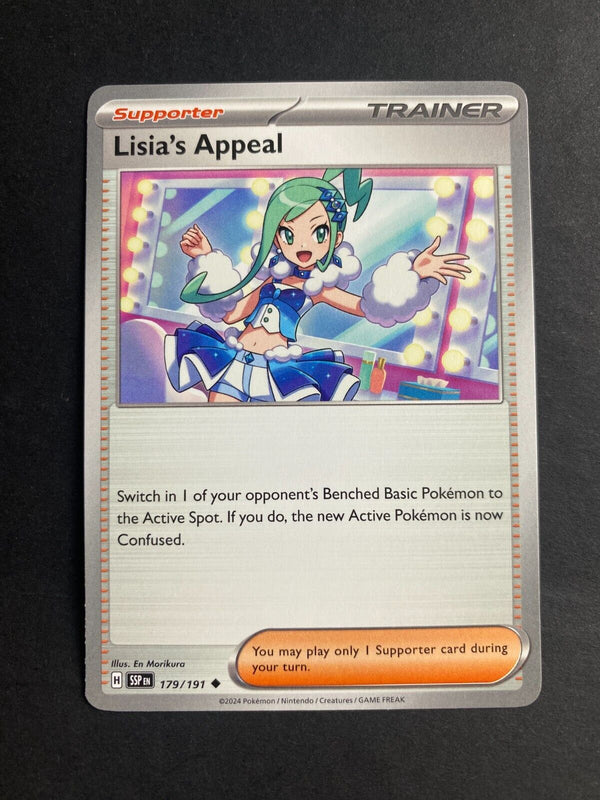 Pokemon Lisia's Appeal 179/191 Suring Sparks Non Holo NM