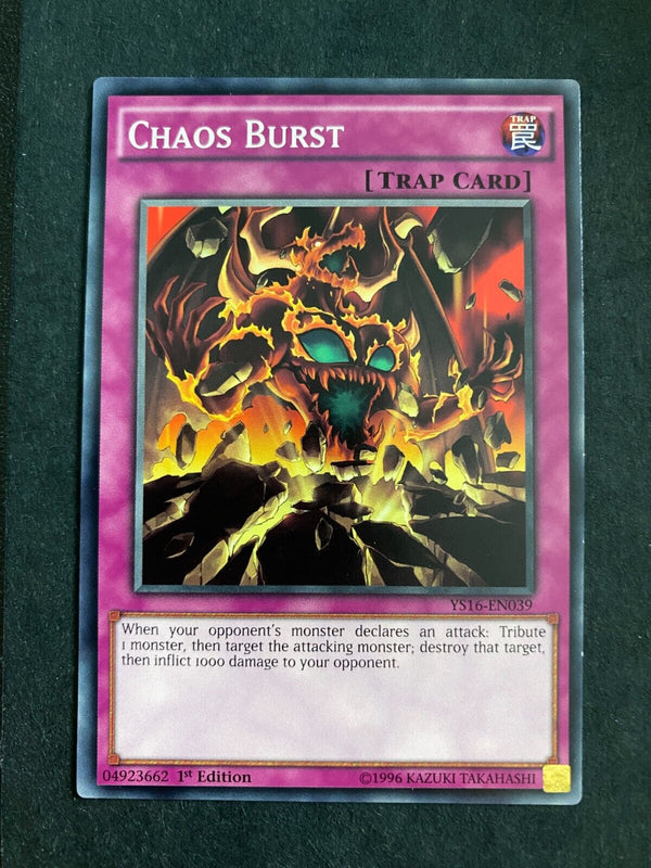 Yugioh Chaos Burst YS16-EN039 Common 1st Edition VLP/NM
