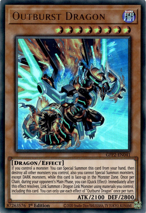 Yugioh Outburst Dragon GFP2-EN041 Ultra Rare 1st Edition NM
