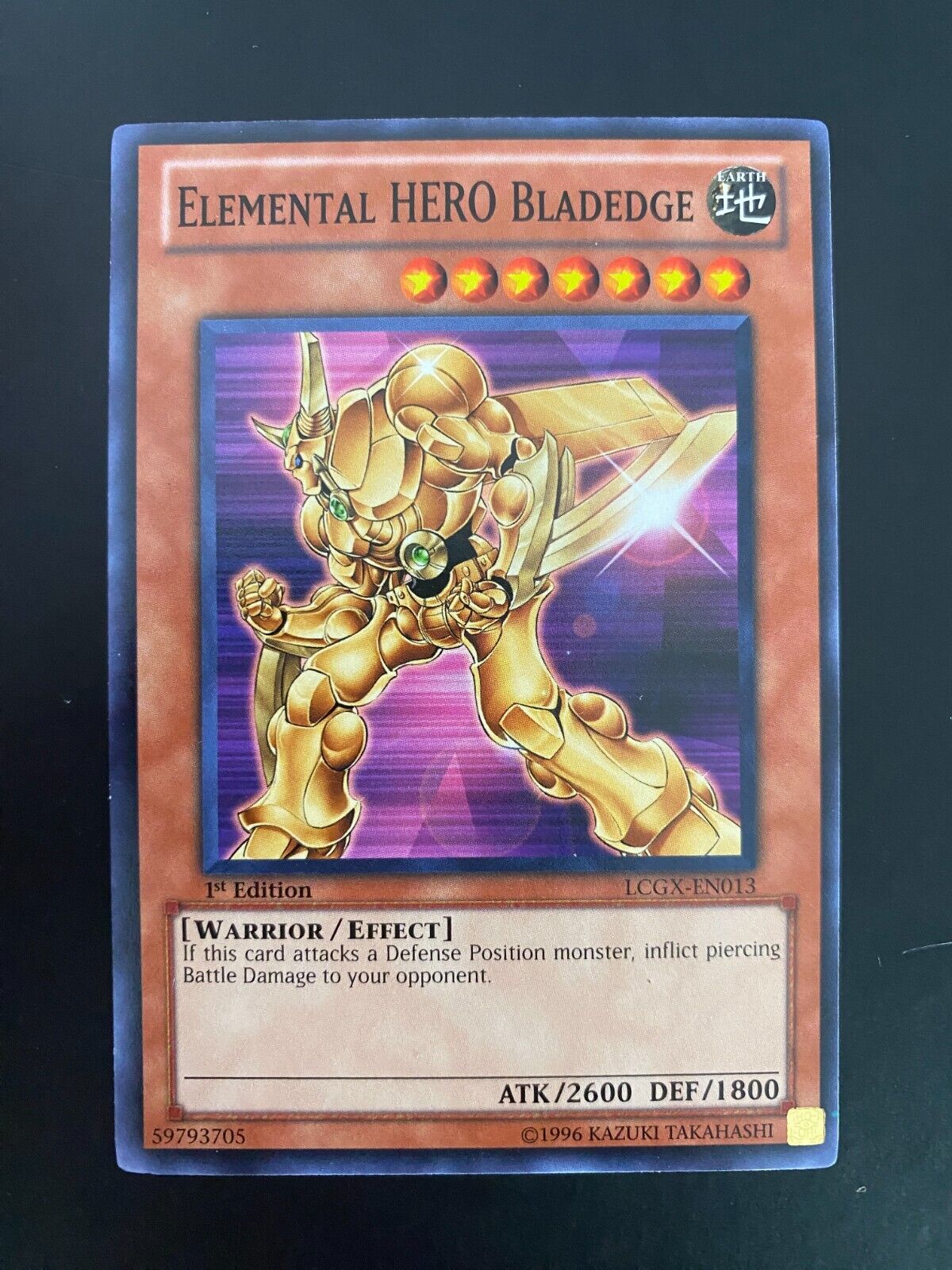 Yugioh Elemental Hero Bladedge LCGX-EN013 Common 1st Edition NM/MINT