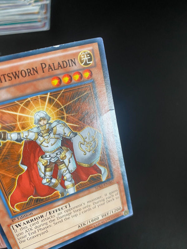 Yugioh Jain, Lightsworn Paladin SDLI-EN007 Common 1st Edition Heavily Played (1)