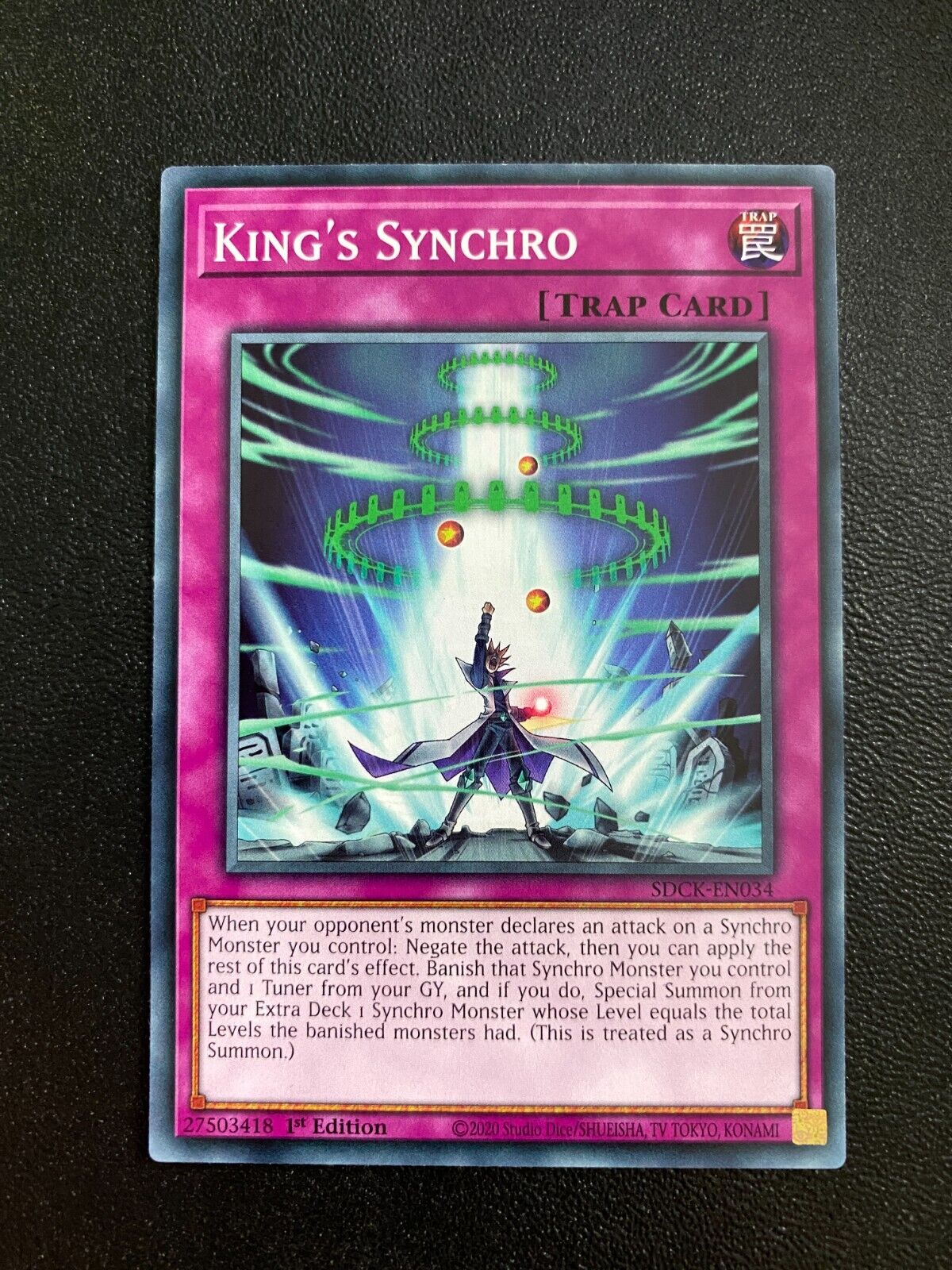 Yugioh King's Synchro SDCK-EN034 Common 1st Edition NM