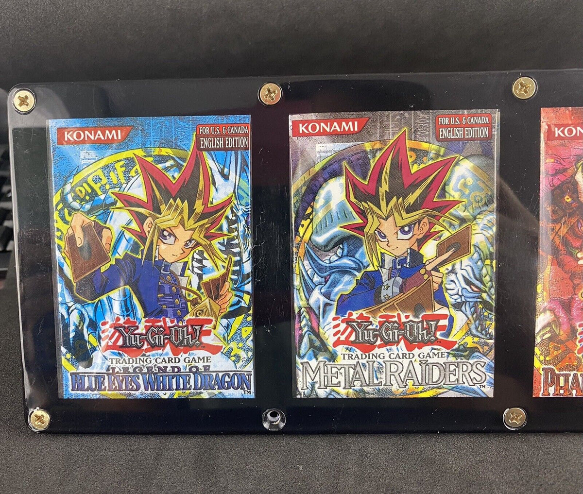 Yugioh Empty Booster Pack Display Original LOB/MRD/PSV/MFC Pack Read Description