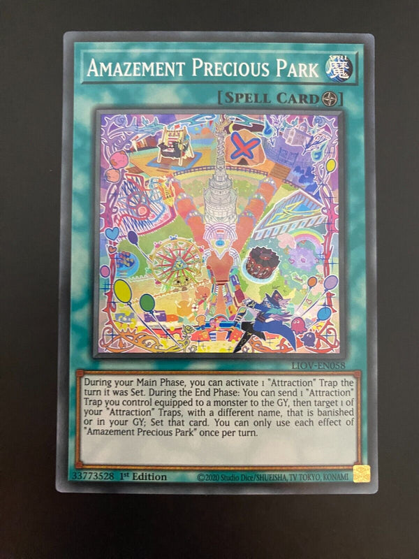 Yugioh Amazement Precious Park LIOV-EN058 Super Rare 1st Edition NM