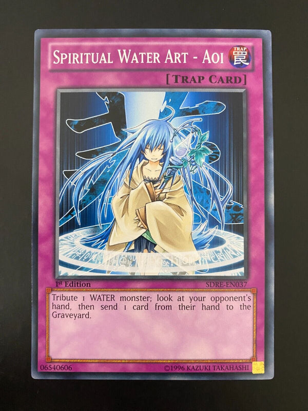 Yugioh Spiritual Water Art - Aoi SDRE-EN037 Common 1st Edition NM/MINT