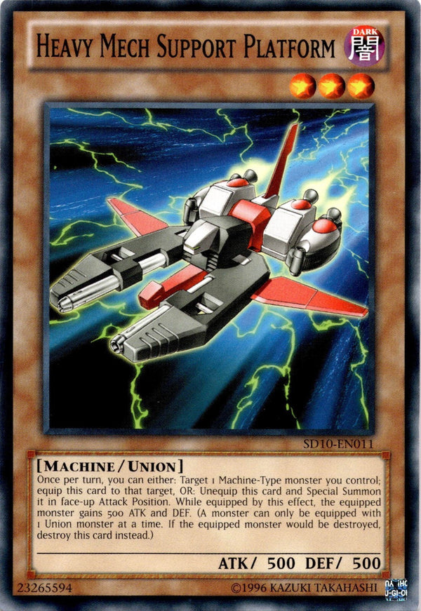 Yugioh Heavy Mech Support Platform SD10-EN011 Common Unlimited Edition NM