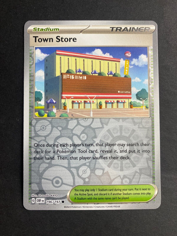 Pokemon Town Store 196/197 Obsidian Flames Reverse Holo NM