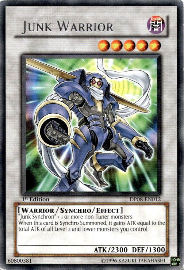 Yugioh Junk Warrior DP08-EN012 Rare 1st Edition LP