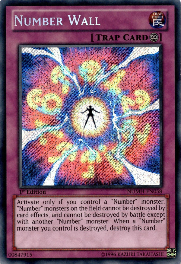 Yugioh Number Wall NUMH-EN058 Secret Rare 1st Edition VLP/NM