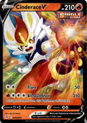Pokemon Cinderace V 044/264 Fusion Strike Full Art Holo NM