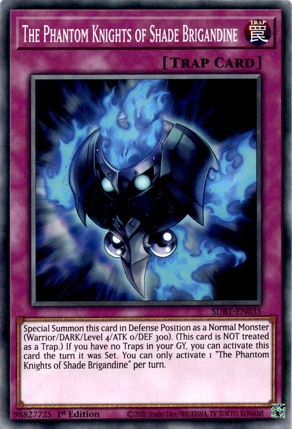 Yugioh The Phantom Knights of Shade Brigandine SDBT-EN035 Common 1st Ed VLP/NM