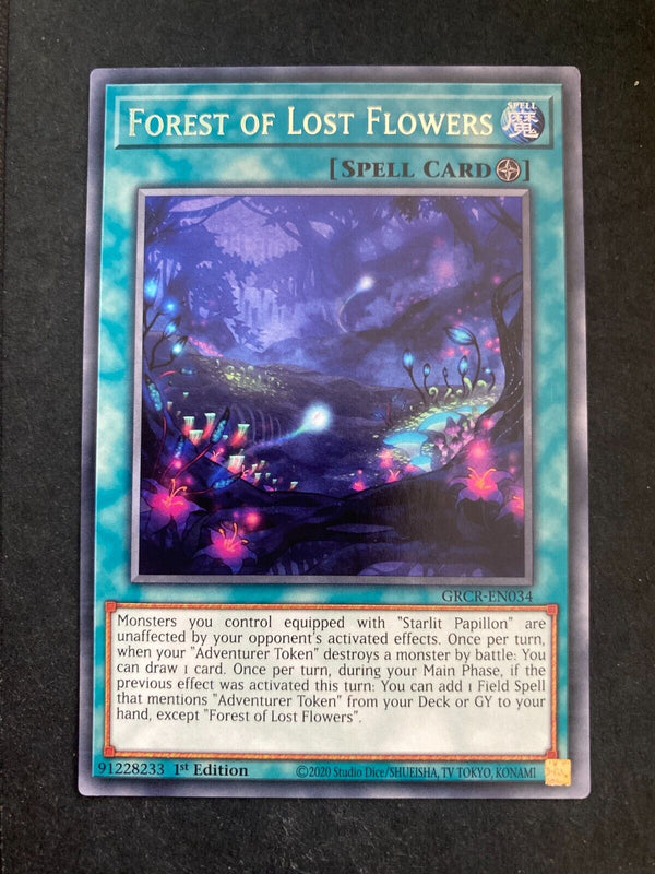 Yugioh Forest of Lost Flowers GRCR-EN034 Rare 1st Edition NM