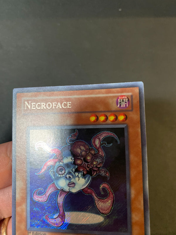 Yugioh Necroface GLAS-EN090 Secret Rare 1st Edition NA VLP