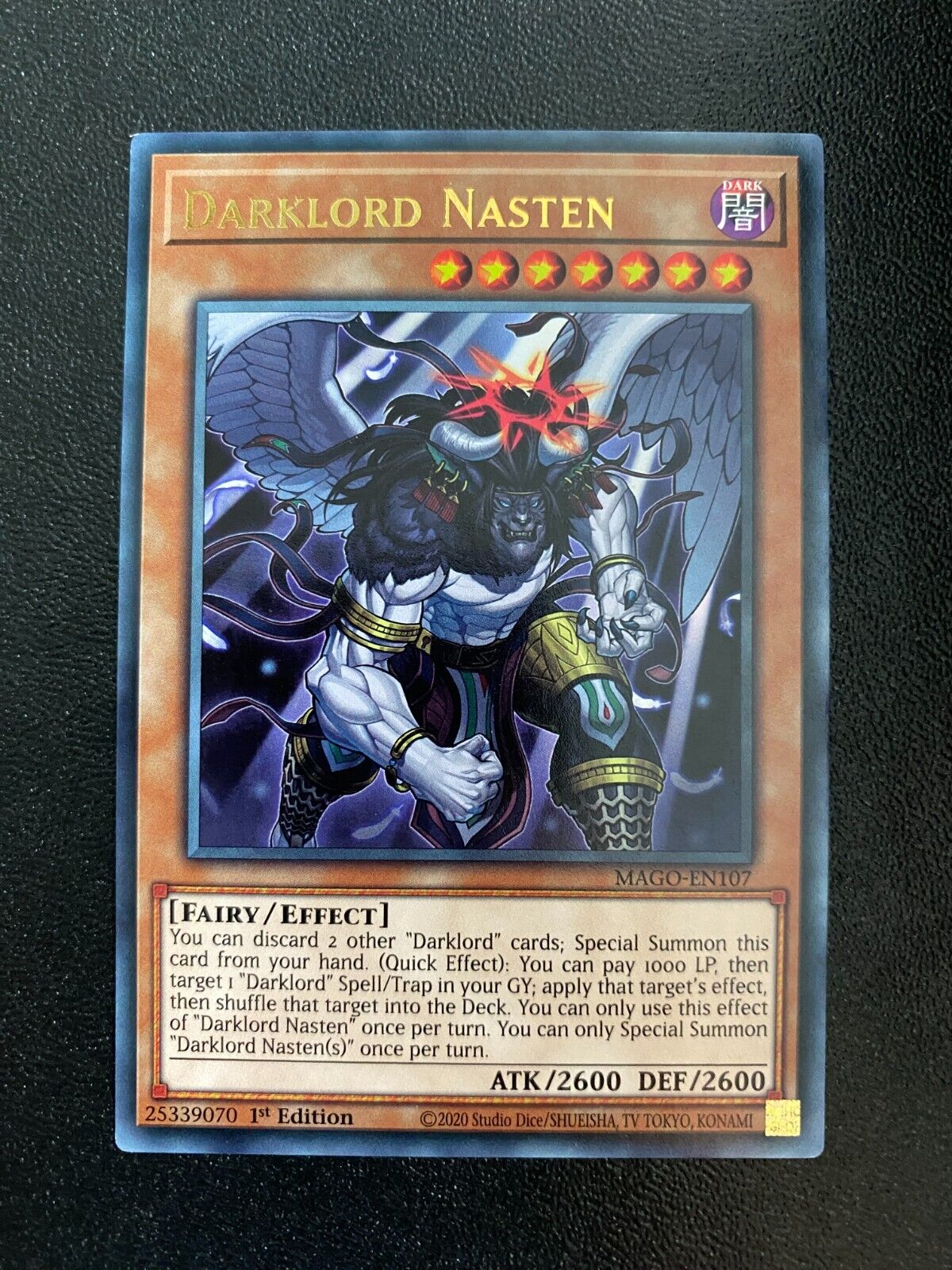 Yugioh Darklord Nasten MAGO-EN107 Rare 1st Edition NM