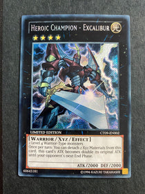 Yugioh Heroic Champion - Excalibur CT09-EN002 Secret Rare Limited Edition LP