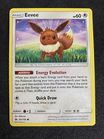 Pokemon Eevee 101/149 SM Base Non Holo NM