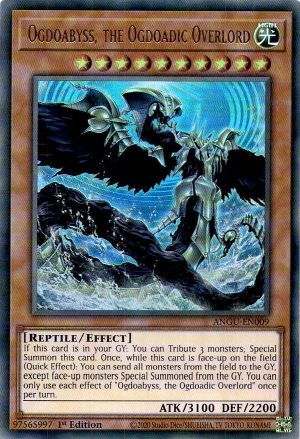 Yugioh Ogdoabyss, the Ogdoadic Overlord ANGU-EN009 Ultra Rare 1st Edition NM