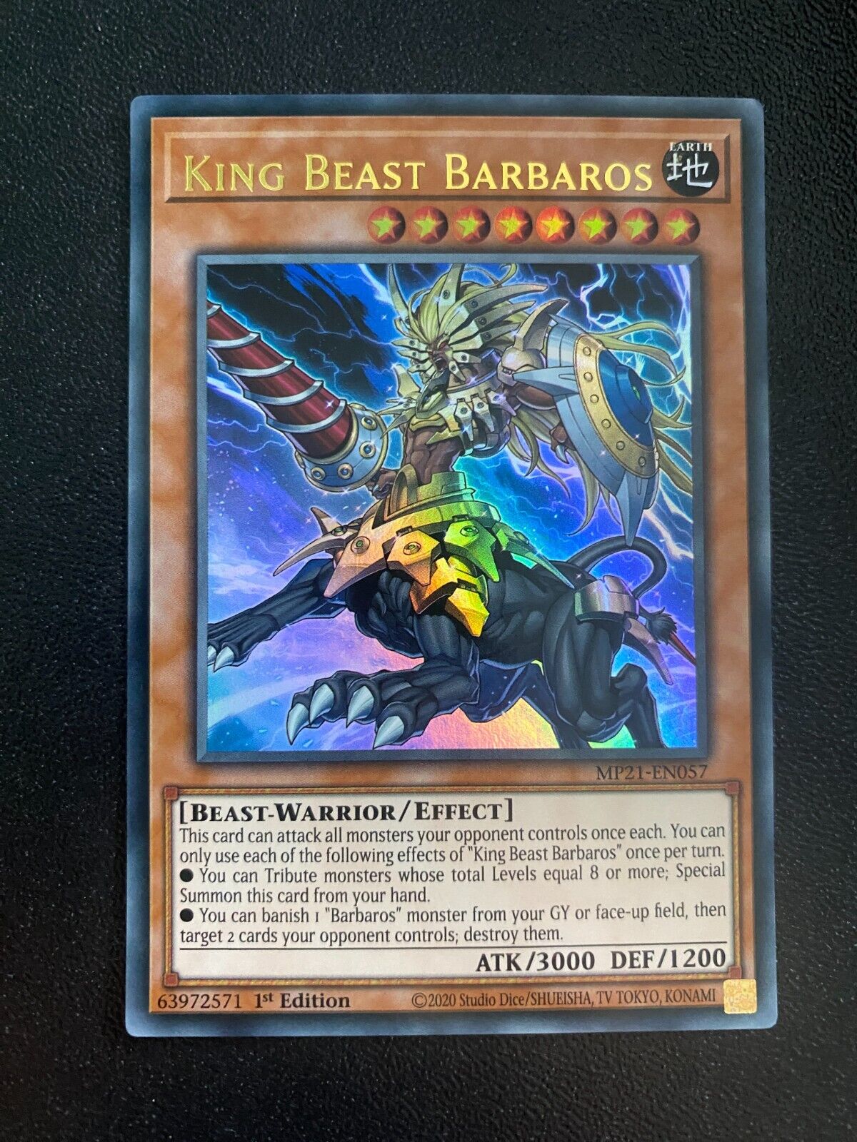 Yugioh King Beast Barbaros MP21-EN057 Ultra Rare 1st Edition NM/MINT