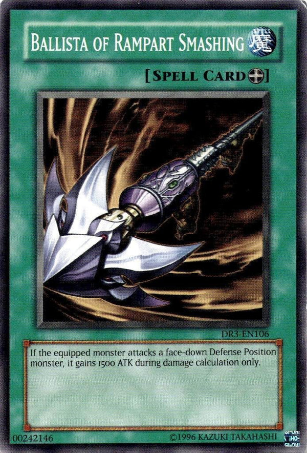 Yugioh Ballista of Rampart Smashing DR3-EN106 Common Unlimited Edition MP/LP