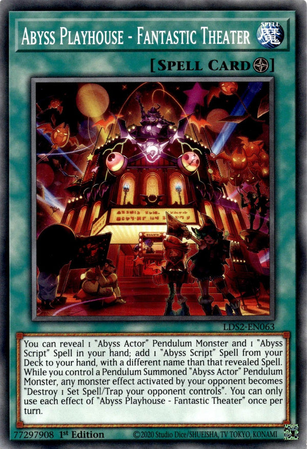 Yugioh Abyss Playhouse - Fantastic Theater LDS2-EN063 Common 1st Edition VLP/NM