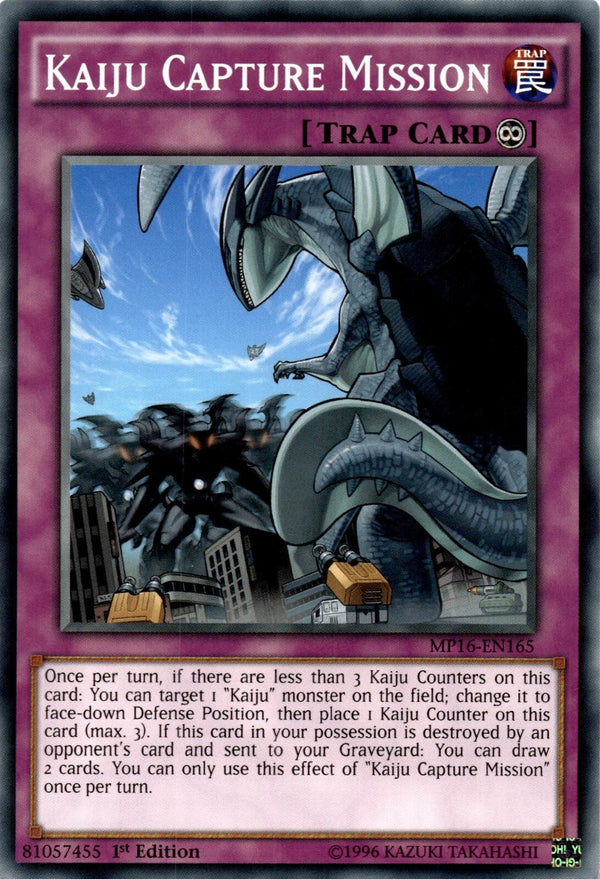 Yugioh Kaiju Capture Mission MP16-EN165 Common 1st Edition LP