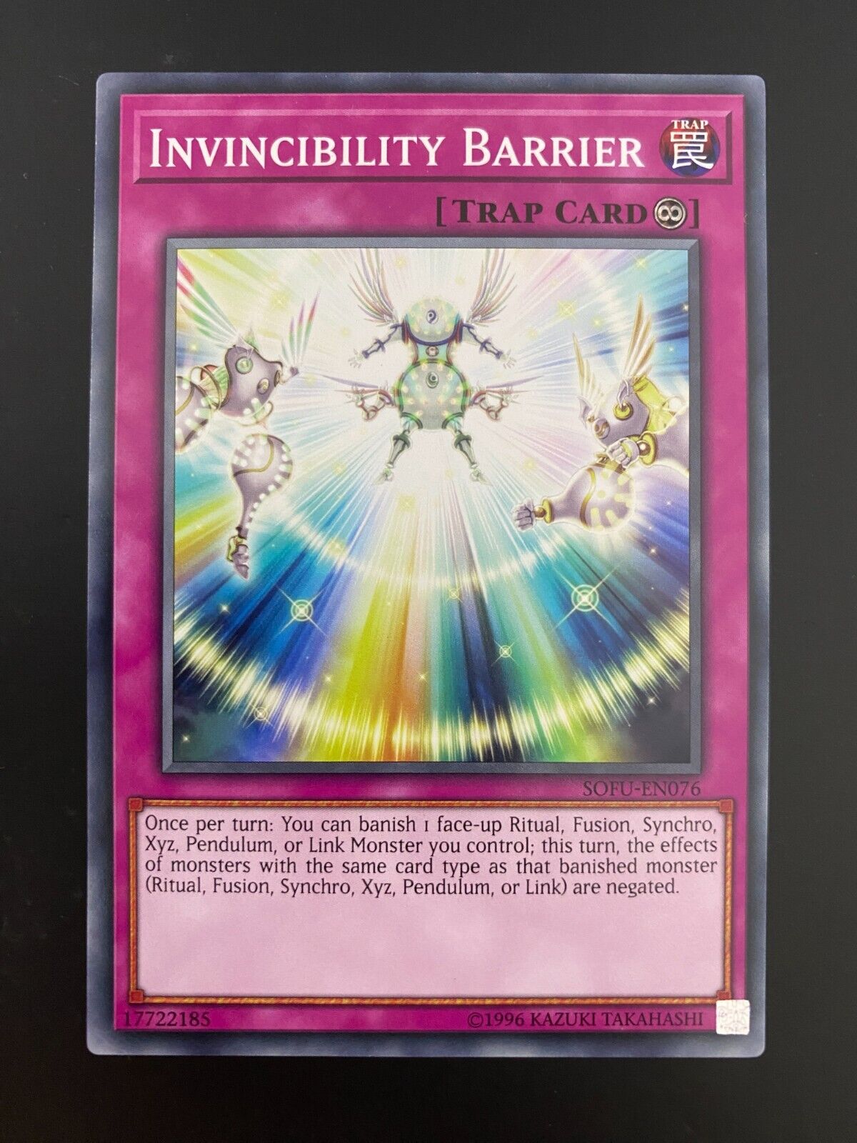 Yugioh Invincibility Barrier SOFU-EN076 Common1st Edition NM