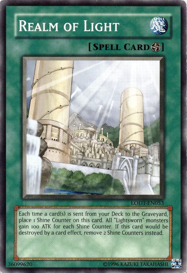 Yugioh Realm of Light LODT-EN053 Common Unlimited Edition MP/LP