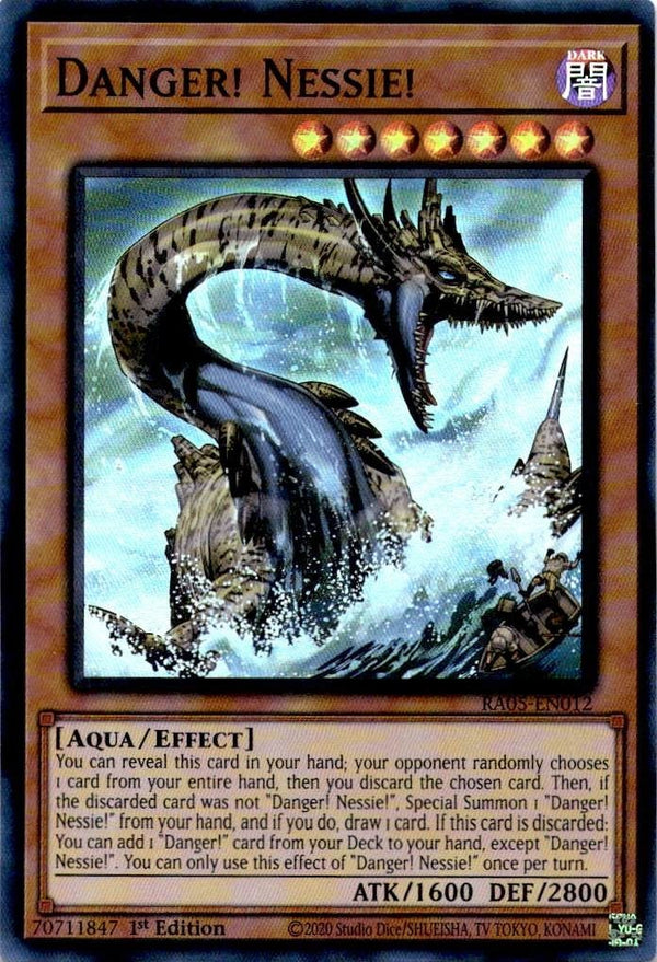 Yugioh Danger! Nessie! RA05-EN012 NA Print Super Rare 1st Edition NM