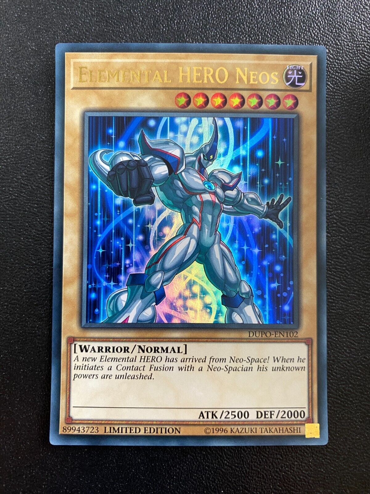 Yugioh Elemental HERO Neos DUPO-EN102 Ultra Rare Limited Edition VLP/NM