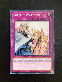 Yugioh Solemn Warning SDCH-EN036 Common 1st Edition NM