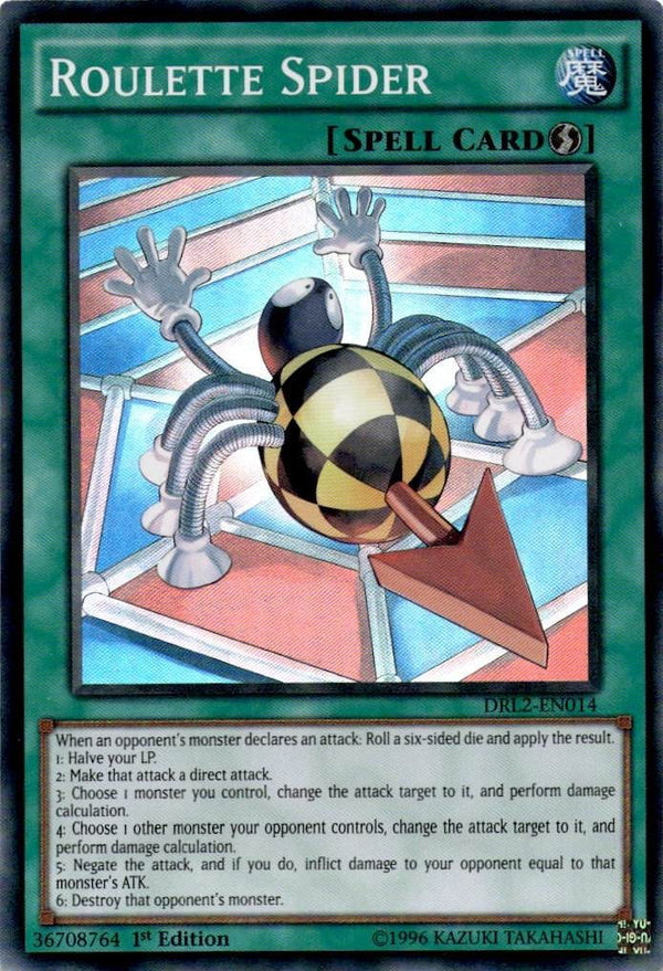 Yugioh Roulette Spider DRL2-EN014 Super Rare 1st Edition NM