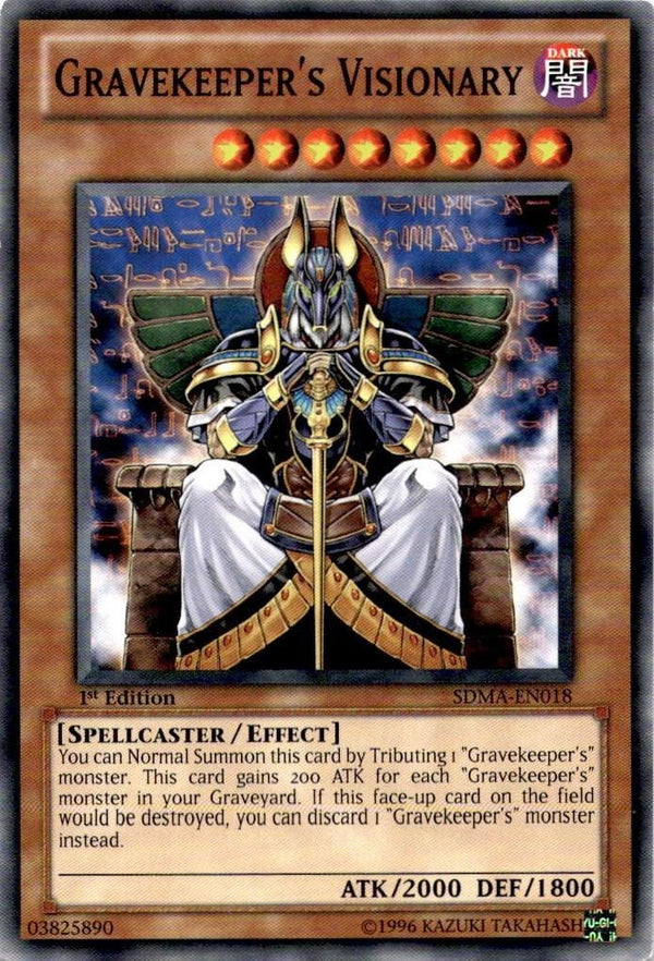 Yugioh Gravekeeper's Visionary SDMA-EN018 Common 1st Edition VLP/NM
