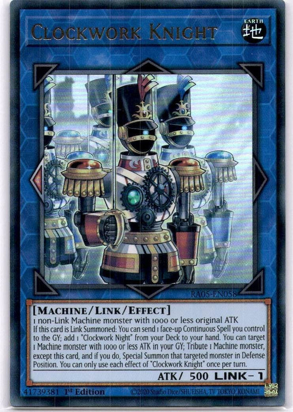 Yugioh Clockwork Knight RA05-EN058 Ultra Rare 1st Edition NM