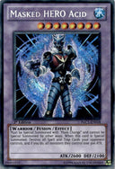 Yugioh Masked HERO Acid PRC1-EN018 Secret Rare 1st Edition HP/MP