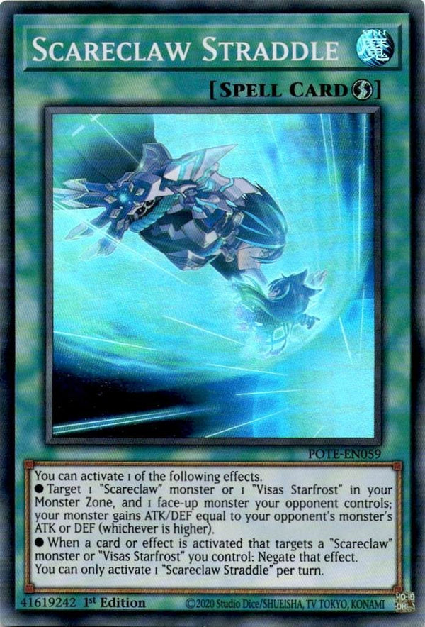 Yugioh Scareclaw Straddle POTE-EN059 Super Rare 1st Edition NM