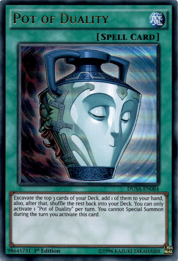 Yugioh Pot of Duality DUSA-EN084 Ultra Rare 1st Edition LP